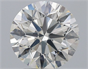 Natural Diamond 2.51 Carats, Round with Excellent Cut, J Color, SI2 Clarity and Certified by GIA