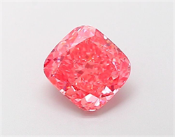Picture of Lab Grown Diamond 1.54 Carats, CUSHION MODIFIED with  Cut, Fancy Vivid Pink Color, VS2 Clarity and Certified by IGI