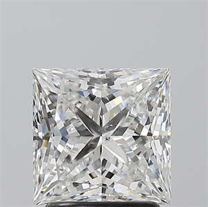 Foto Diamante Natural 2.02 quilates, Princesa , Color E, claridad SI2 y certificado GIA de