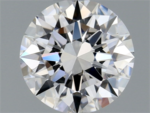 Foto Diamante Natural 0.43 quilates, Redondo , Color E, claridad IF y certificado GIA de