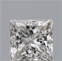 Natural Diamond 1.06 Carats, Princess with  Cut, G Color, IF Clarity and Certified by IGI