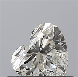 Picture of Natural Diamond 0.42 Carats, Heart with  Cut, I Color, VVS2 Clarity and Certified by GIA