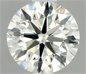 Natural Diamond 0.50 Carats, Round with Excellent Cut, J Color, VVS1 Clarity and Certified by IGI