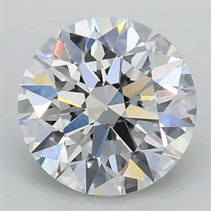 Picture of Lab Grown Diamond 1.02 Carats, Round with Ideal Cut, D Color, VVS2 Clarity and Certified by IGI