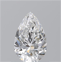 Natural Diamond 0.70 Carats, Pear with  Cut, E Color, VVS1 Clarity and Certified by GIA