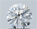 Natural Diamond 0.90 Carats, Round with Excellent Cut, F Color, VS2 Clarity and Certified by GIA