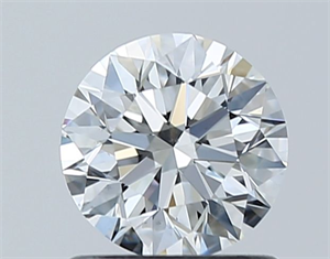 Picture of Natural Diamond 0.90 Carats, Round with Excellent Cut, F Color, VS2 Clarity and Certified by GIA