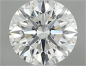 Natural Diamond 0.53 Carats, Round with Excellent Cut, I Color, IF Clarity and Certified by GIA