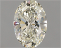 Natural Diamond 0.60 Carats, Oval with  Cut, K Color, VS1 Clarity and Certified by GIA
