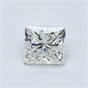 Diamante Natural 0.61 quilates, Princesa , Color I, claridad VVS1 y certificado GIA