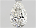 Natural Diamond 0.60 Carats, Pear with  Cut, G Color, VVS2 Clarity and Certified by GIA