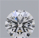 Natural Diamond 0.51 Carats, Round with Excellent Cut, D Color, VS2 Clarity and Certified by GIA