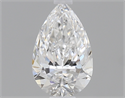 0.50 Carats, Pear Diamond with  Cut, D Color, VVS1 Clarity and Certified by GIA