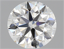 0.90 Carats, Round Diamond with Excellent Cut, F Color, SI1 Clarity and Certified by GIA