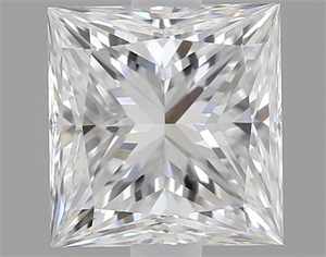 Picture of 0.50 Carats, Princess Diamond with  Cut, D Color, VVS1 Clarity and Certified by GIA