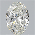 Natural Diamond 0.91 Carats, Oval with  Cut, I Color, VVS2 Clarity and Certified by GIA