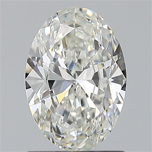 Picture of Natural Diamond 0.91 Carats, Oval with  Cut, I Color, VVS2 Clarity and Certified by GIA