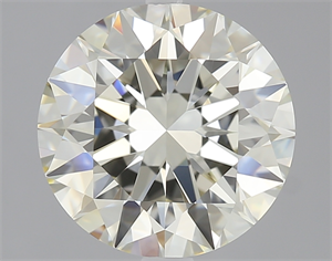 Picture of 3.01 Carats, Round Diamond with Excellent Cut, M Color, IF Clarity and Certified by GIA
