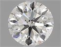 1.00 Carats, Round Diamond with Very Good Cut, H Color, I1 Clarity and Certified by GIA