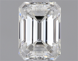 Picture of 0.50 Carats, Emerald Diamond with  Cut, F Color, VVS2 Clarity and Certified by GIA