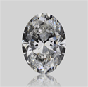 Natural Diamond 0.50 Carats, Oval with  Cut, F Color, SI1 Clarity and Certified by GIA
