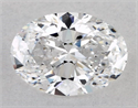Natural Diamond 0.70 Carats, Oval with  Cut, D Color, VS2 Clarity and Certified by GIA