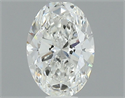 Natural Diamond 0.53 Carats, Oval with  Cut, H Color, VS2 Clarity and Certified by GIA