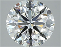 Natural Diamond 1.70 Carats, Round with Excellent Cut, G Color, VVS1 Clarity and Certified by GIA