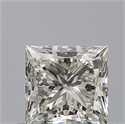 Natural Diamond 0.51 Carats, Princess with  Cut, H Color, VVS2 Clarity and Certified by IGI