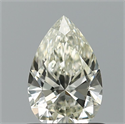 Natural Diamond 0.69 Carats, Pear with  Cut, J Color, VVS2 Clarity and Certified by IGI