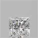 Natural Diamond 0.74 Carats, Princess with  Cut, E Color, VS1 Clarity and Certified by GIA