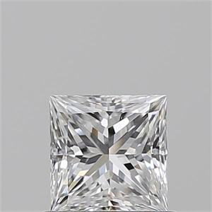 Picture of Natural Diamond 0.74 Carats, Princess with  Cut, E Color, VS1 Clarity and Certified by GIA