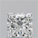 Natural Diamond 1.02 Carats, Princess with  Cut, H Color, SI1 Clarity and Certified by GIA