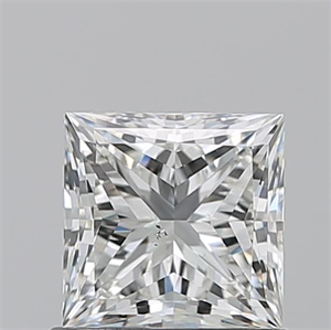 Picture of Natural Diamond 1.02 Carats, Princess with  Cut, H Color, SI1 Clarity and Certified by GIA