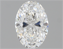 0.90 Carats, Oval Diamond with  Cut, D Color, VVS1 Clarity and Certified by GIA