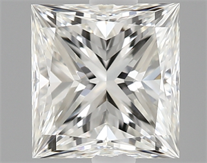 Picture of 0.50 Carats, Princess Diamond with  Cut, H Color, VVS2 Clarity and Certified by GIA