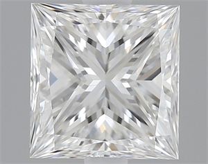 Picture of 0.50 Carats, Princess Diamond with  Cut, E Color, VVS1 Clarity and Certified by GIA