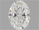 0.50 Carats, Oval Diamond with  Cut, F Color, VVS1 Clarity and Certified by GIA