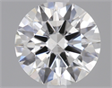 0.51 Carats, Round Diamond with Excellent Cut, F Color, SI2 Clarity and Certified by GIA