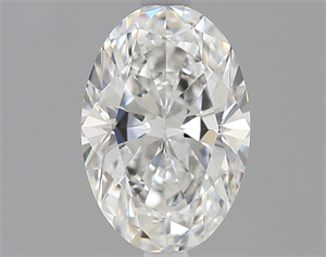 Picture of 0.54 Carats, Oval Diamond with  Cut, F Color, VVS1 Clarity and Certified by GIA