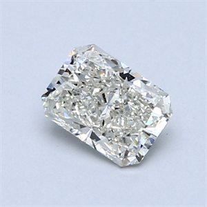 Picture of 0.70 Carats, Radiant Diamond with  Cut, J Color, SI1 Clarity and Certified by GIA