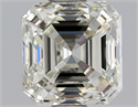 Natural Diamond 0.90 Carats, Asscher with  Cut, L Color, VS1 Clarity and Certified by GIA