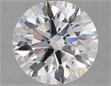Lab Grown Diamond 3.70 Carats, Round with Excellent Cut, D Color, VVS1 Clarity and Certified by GIA