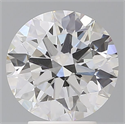 Lab Grown Diamond 3.50 Carats, Round with Ideal Cut, E Color, VVS2 Clarity and Certified by IGI