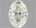 1.50 Carats, Oval Diamond with  Cut, K Color, SI1 Clarity and Certified by GIA