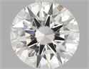 0.50 Carats, Round Diamond with Excellent Cut, I Color, VS2 Clarity and Certified by GIA