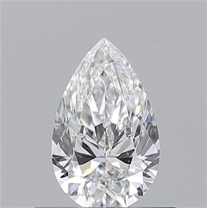 Picture of Natural Diamond 0.50 Carats, Pear with  Cut, D Color, VS2 Clarity and Certified by GIA
