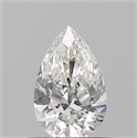 Diamante Natural 0.50 quilates, De pera , Color I, claridad VVS2 y certificado GIA