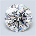 Natural Diamond 2.20 Carats, Round with Excellent Cut, G Color, SI1 Clarity and Certified by GIA