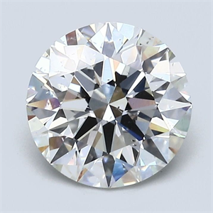 Picture of Natural Diamond 2.20 Carats, Round with Excellent Cut, G Color, SI1 Clarity and Certified by GIA